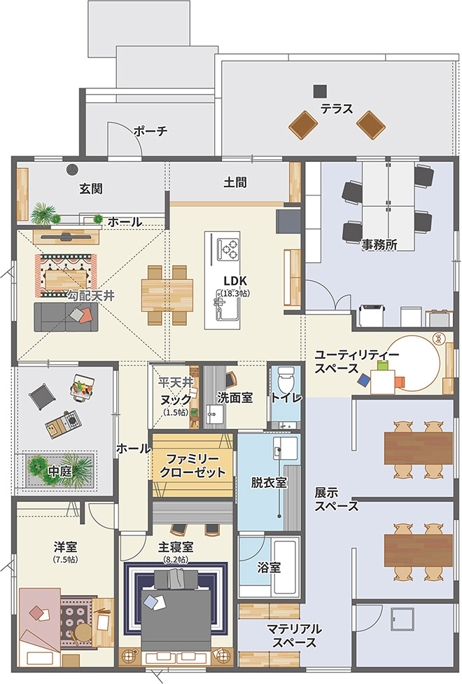 1F間取り