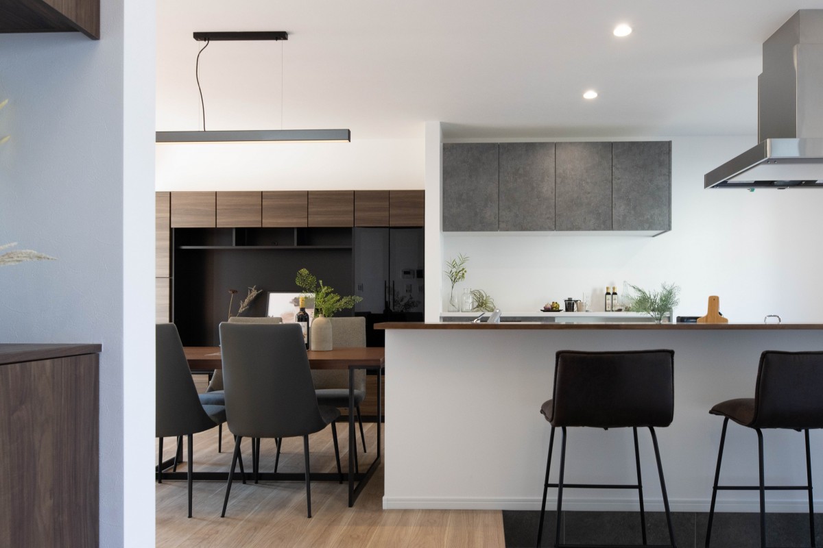 開放感のあるキッチンカウンター