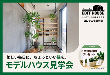 【niko and ... EDIT HOUSE】忙しい毎日に、ちょっといい緑を。モデルハウス見学会