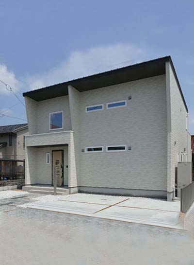 シャープな外観のオシャレなお家