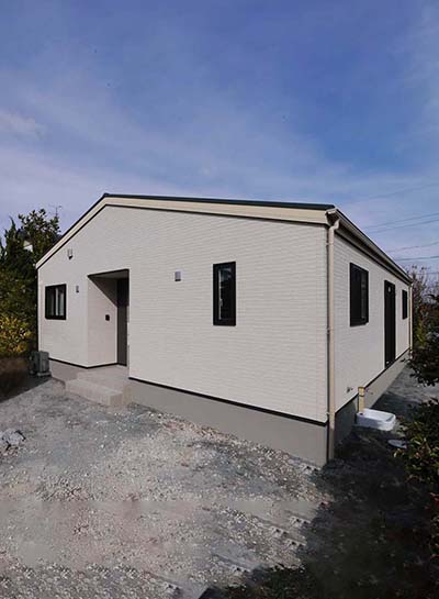 グリーンを取り入れた平屋住宅