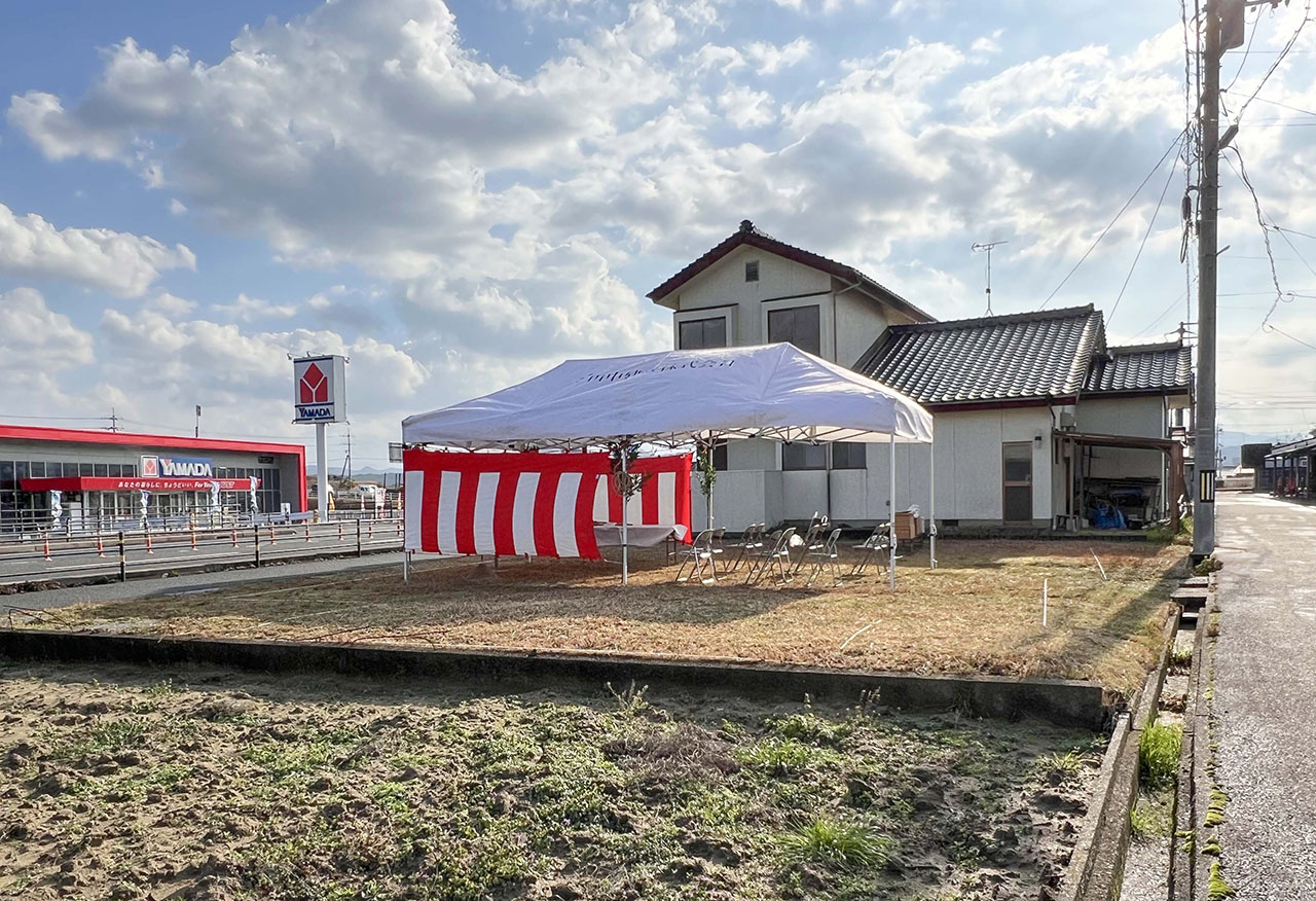 【地鎮祭】島根県益田市で新店舗の地鎮祭をおこないました