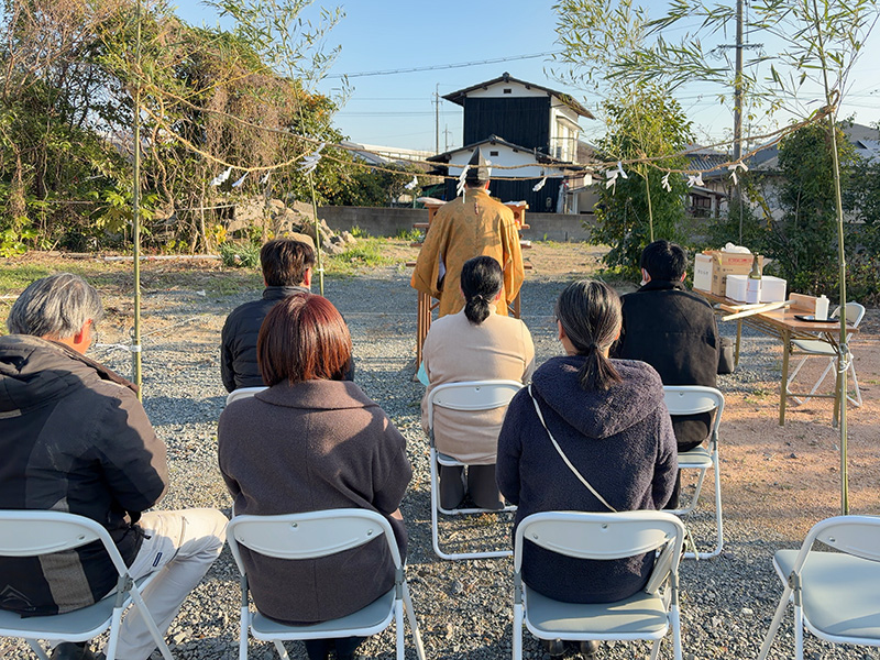 【地鎮祭】山口県萩市で地鎮祭をおこないました。