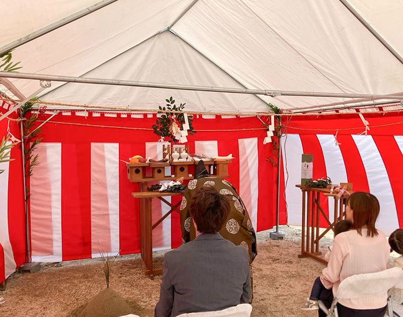 【地鎮祭】山口県光市で地鎮祭をおこないました。